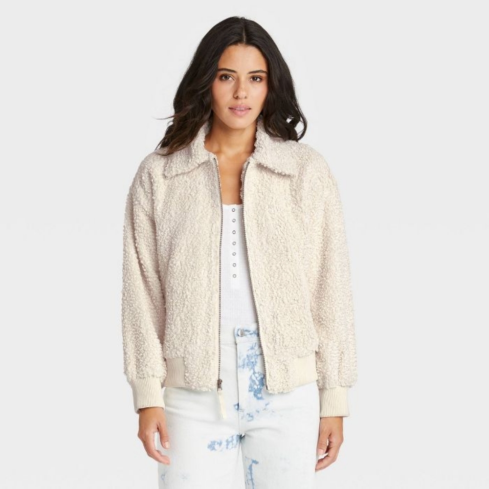 Women's Sherpa Bomber Jacket - Universal Thread